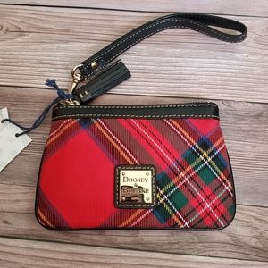 Dooney & Bourke Red plaid clutch, New NWT